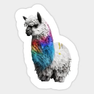 Alpaca Llama Realistic Sticker